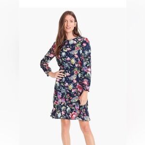 J.Crew Flouncy Hem Dress in Painted Floral - Size 2